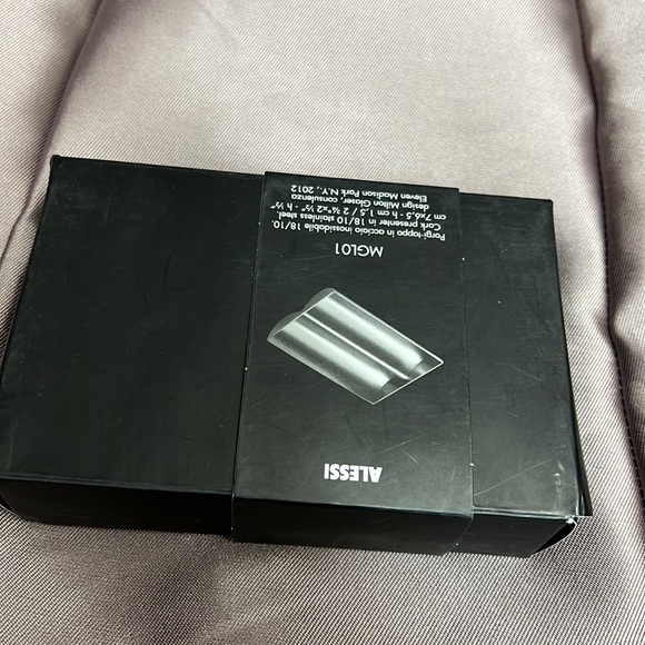 Alessi Dining Nwtalessi Cork Presenter 81 Stainless Steel Wine Cork